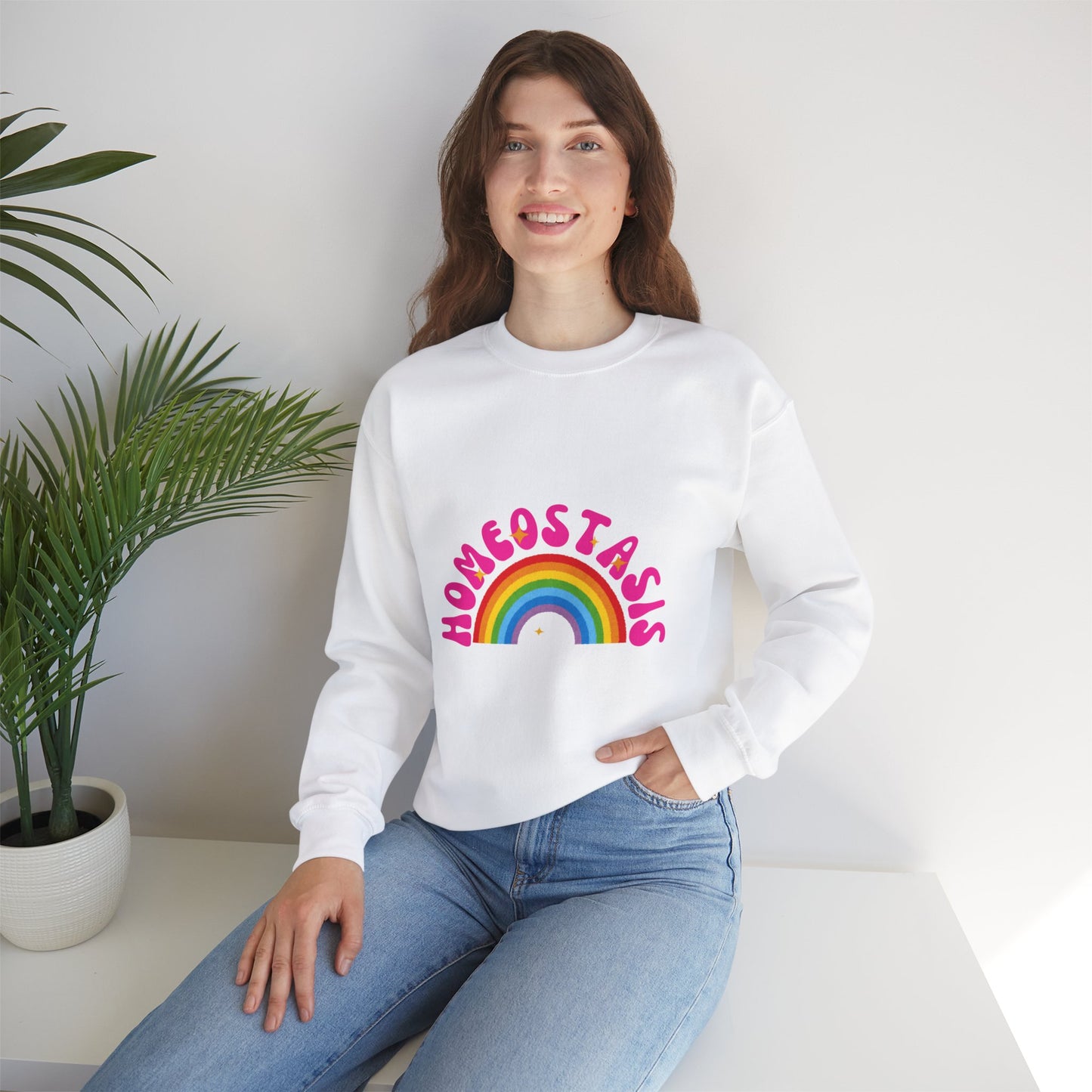 *HOMEOSTASIS* Rainbow Unisex Sweatshirt