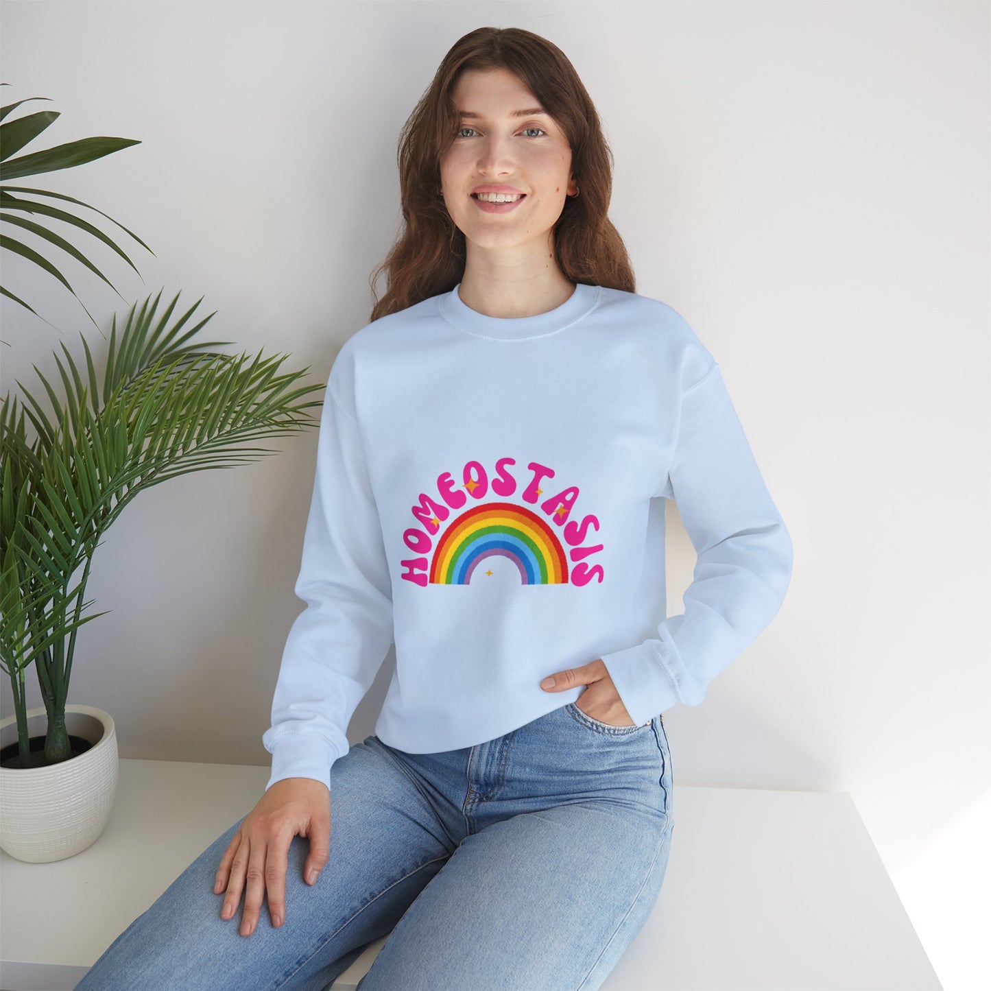 *HOMEOSTASIS* Rainbow Unisex Sweatshirt