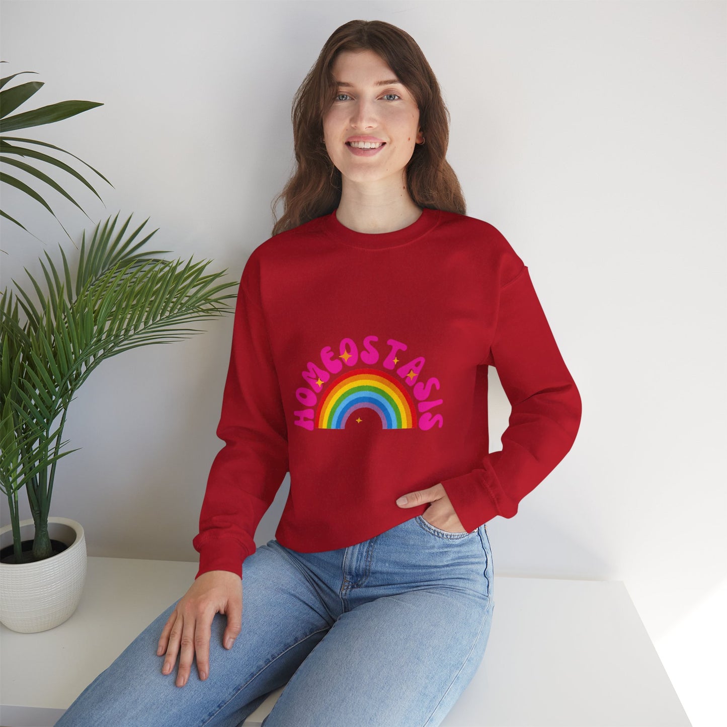 *HOMEOSTASIS* Rainbow Unisex Sweatshirt